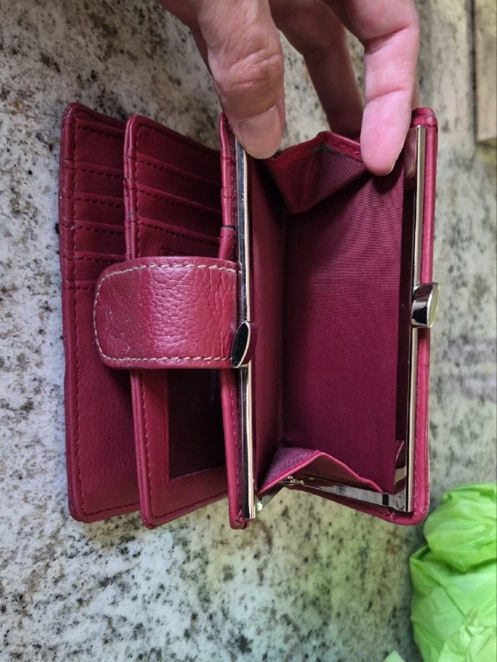 Red Genuine Leather Wallet